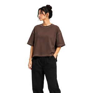 Camiseta Oversize de Algodón Premium para Mujer, Estilo Urbano, Personalizada, Fabricante Mayorista OEM ODM de Marca Privada - Product Image 5