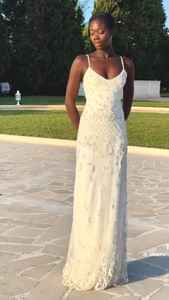 Robe de soirée de qualité supérieure au design sirène pour femmes, robe élégante brodée à la mode - Product Image 2