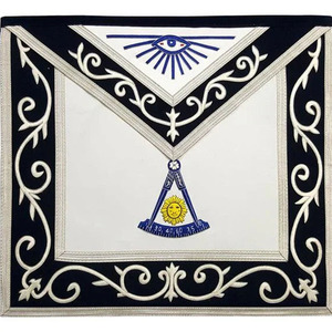 Mandil Masónico del Rito Francés de los Francmasones con Calidad Premium, Color y Logotipo Personalizados, Disponible en Todos los Tamaños - Product Image 1