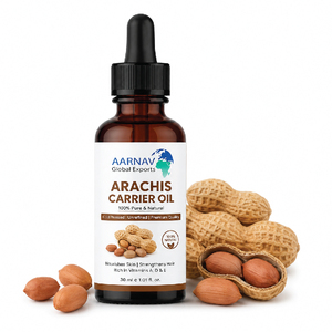 Huile de base d'arachide AARNAV 1000ml 100% pure extra vierge pressée à froid certifiée GMP Qualité supérieure Soin de la peau - Product Image 3