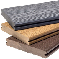 Planches de terrasse en WPC solides, composite bois-plastique, pour extérieur, imperméables, anti-UV, faible entretien, pour piscine, jardin, terrasse