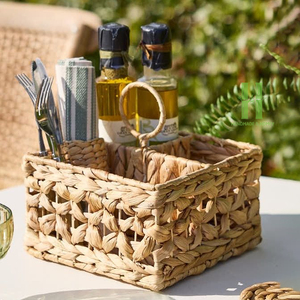 TOP SELLER Handmade Eco-friendly Rattan <b>Kitchen</b> Utensil Holder Basket Maddy <b>Caddy</b> Storage Organizer Eco Friendly from Vietnam - Product Image 4