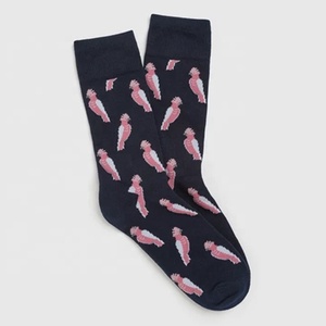 Women Crew <b>Socks</b> <b>Black</b> Turtle Print Cotton Bamboo Fiber Breathable Daily Wear Autumn Season Regular Style Digital Printing - Product Image 6