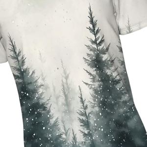 T-shirt à col rond pour homme, manches courtes, coupe classique, style décontracté, imprimé numérique, tissu jersey 100% polyester, anti-plis - Product Image 6