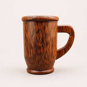 แก้วไม้ดีไซน์ทันสมัย งานแฮนด์เมด Hasan Craft ใช้ซ้ำได้ พร้อมหูจับ สำหรับใช้ในบ้าน - Product Image 4