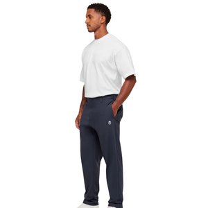 <b>Men</b> Heavy Blue Regular Fit Training Pants <b>Stretch</b> Performance Gym Workout Casual Sports Trousers Bottoms - Product Image 4