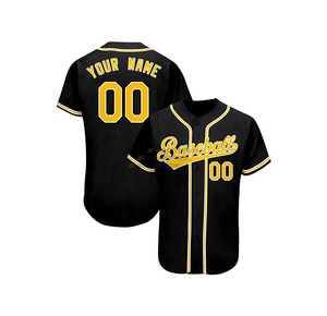 Maillots de baseball unisexes en gros OEM, respirants, personnalisés, grande taille, design imprimé, séchage rapide, sublimation - Product Image 3