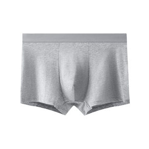 Calzoncillos bóxer de cintura media para hombre, amarillos, de algodón tejido, transpirables - Product Image 3