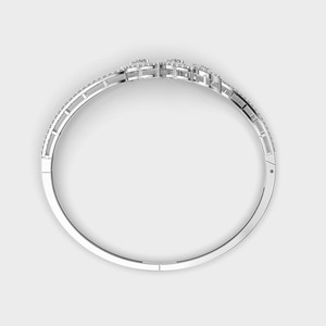 IGI Certified Marquise & Round <b>Leaf</b> Cluster Designer Diamond Bracelet in 9K Yellow / White / Rose Gold - Product Image 4