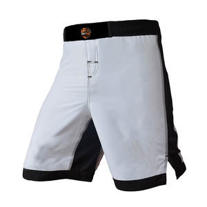 Fight <b>Shorts</b> Durable Lightweight Polyester/Cotton Fabric Quick Dry Front Logo for MMA <b>Muay</b> <b>Thai</b> Matches Wholesale - Product Image 2