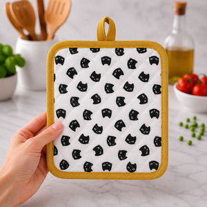 Vente en gros de protège-plat en coton 100% imprimé, écologiques, lavables au lave-vaisselle, avec logo personnalisé, fabricant en Inde. - Product Image 2