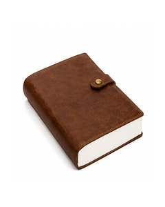 Carnet de notes vintage en cuir PU avec fermeture à bouton-pression, journal de voyage, journal d'écriture, cadeau ou cadeau d'affaires pour l'école - Product Image 5