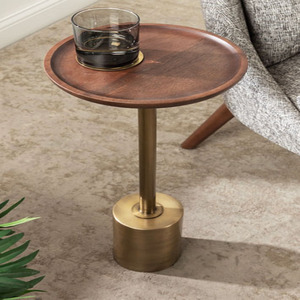 Kate and Laurel Engles Modern Adjustable-Height Pedestal Drink <b>Table</b> - Product Image 3