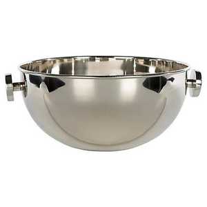 Bol à champagne en métal au design antique avec base, forme ronde, refroidisseur de bière et de vin, idéal pour les bars professionnels et domestiques. - Product Image 4