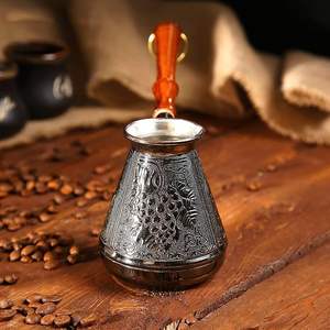 Cafetera Turca Árabe de Acero Inoxidable de 300 ml, Apta para Inducción, con Aislamiento Térmico, Utensilios para Café y Té - Product Image 2