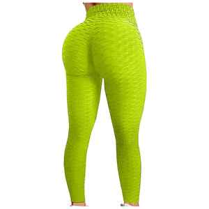 Leggings de Yoga de Cintura Alta con Costuras en los Glúteos, Largos, Color Morado Sólido, Spandex y Poliéster, Elásticos en Cuatro Direcciones, Ecológicos y Ligeros - Product Image 4