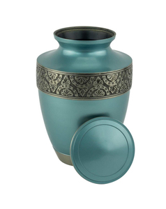 Urnes funéraires décoratives en laiton pour cendres d'adultes, urnes faites à la main pour hommes et femmes, urnes funéraires - Product Image 1