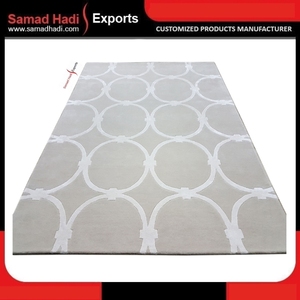 Alfombras de Lana Hechas a Mano, con Diseño Geométrico Bordado, para Vestíbulo de Hotel, Sala de Estar, Venta al Por Mayor B2B - Product Image 2