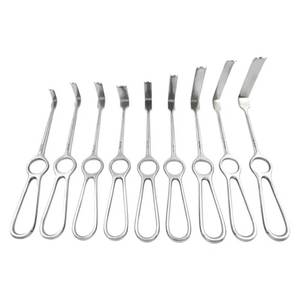 Ensemble de rétracteurs de plaies Kocher Langenbeck, 9 pièces, 21 cm, à pointe arrondie, en acier inoxydable, instruments chirurgicaux, kit de chirurgie orthopédique - Product Image 2