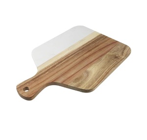 Planche à découper en bois avec poignée pour viande, fromage, légumes, pain et charcuterie, planche de service décorative - Product Image 1
