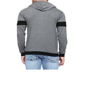 Sudadera con capucha y cremallera con estampado retro, 80% algodón, 20% poliéster, nueva sudadera de invierno para hombre, de algodón y forro polar. - Product Image 4