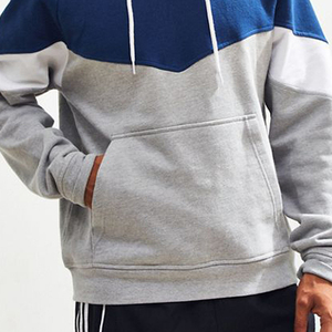 เสื้อสเวตเชิ้ตมีฮู้ดบล็อกสีสำหรับผู้ชาย แขนเสื้อแบบแร็กแลน ผ้าฟลีซ ทรงปกติ ใส่สบายๆ ในฤดูใบไม้ร่วง - Product Image 6