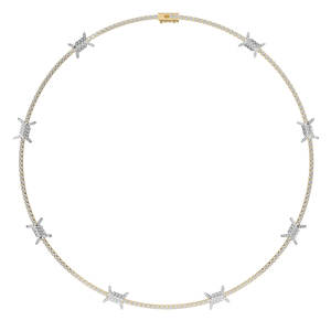 Pendentif en diamant IGI de 7,10 carats, or 10 carats, taille ronde, clarté E VS1, collier de bijoux fins légers et uniques - Product Image 3