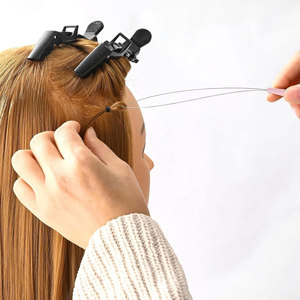 Kit professionnel de pinces pour extensions de cheveux avec outils de pose et de retrait de micro-anneaux, outils d'extension de cheveux en acier inoxydable - Product Image 6