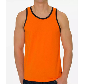 Sleeveless Knitted Training Tank Top Custom Breathable Mesh Gym Wear for Men - Product Image 4