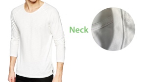 Camiseta raglán de manga larga para hombre al por mayor ropa de gimnasio básica de cuello redondo de algodón transpirable ropa de ajuste regular - Product Image 4