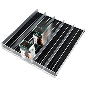 Empujador de estante frontal automático Almacenamiento de bebidas Congelador Estante Rodillo Divisores de nevera comerciales Sistema de estante de rodillos - Product Image 3