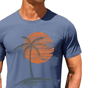 T-shirt DTG décontracté, élégant et confortable, en coton de haute qualité, doux, en molleton, séchage rapide, écologique, respirant, imprimé graphique pour hommes - Product Image 5