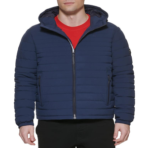 Veste d'hiver matelassée légère pour homme, personnalisée, avec fermeture éclair et poches pratiques - Product Image 1