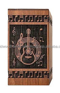 Urnes funéraires décoratives en bois de conception unique pour adultes Urnes funéraires Urnes funéraires taille personnalisée Fournitures funéraires - Product Image 5