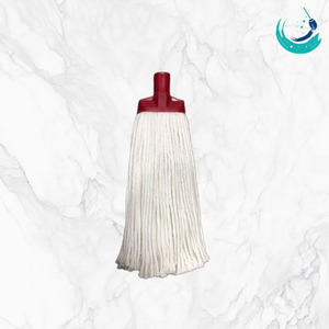 KSR High Quality Cotton White Yarn Socket <b>Mop</b> Heads with Four Colour Clip Holder for Floor Cleaning System Cut End - Product Image 3