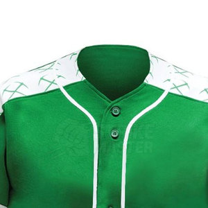 Ensemble de maillot de baseball vert personnalisé numéro 20 et pantalon blanc pour hommes adultes, uniforme d'équipe, service OEM, polyester respirant de haute qualité - Product Image 3