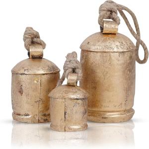 Nuevas Campanas de Metal Dorado con Diseño Personalizado, Pintadas a Mano, Estilo Antiguo, Precio al por Mayor, Día Nacional de la India - Product Image 1