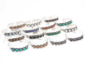 Brazalete ajustable con gemas multicolor, joyería de cristal natural surtido para mujer al mejor precio - Product Image 4