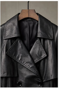 Wholesale OEM Custom Logo Women's Leather Aviator <b>Jacket</b> <b>Sheepskin</b> <b>Jacket</b> Factory Price Low MOQ Export - Product Image 4