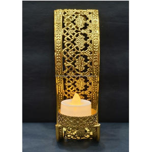 Wall <b>Hanging</b> <b>Tea</b> <b>Light</b> Candle <b>Holder</b> Classic Decoration Silver Gold <b>Tea</b> <b>Light</b> Sconces Wall for Christmas Home Ramadan Decoration - Product Image 2