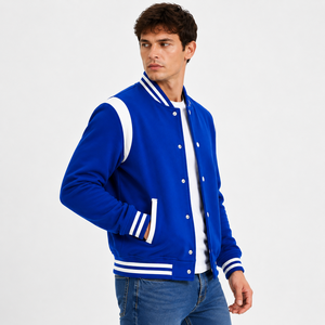 Timeless varsity jacket <b>crafted</b> with durable quality and soft comfort for fashionable layering and relaxed modern street styling - Product Image 2