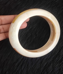 Brazalete Ancho de Hueso de Búfalo, Hecho a Mano, Ecológico, Estilo Tradicional, Aspecto Vintage, Regalo de Boda F S - Product Image 1
