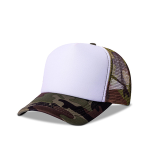 Custom Tiger <b>Camo</b> Hip Hop Trucker Hat 100% Cotton Mesh Breathable Waterproof Fashion Outdoor Patch Snapback <b>Cap</b> Full Color Print - Product Image 2