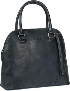 Bolso Tote de Cuero Genuino de la Mejor Calidad para Mujer, Estilo Minimalista, Abierto por Arriba, Gran Capacidad, Uso Diario Informal, Marrón, Dos Asas, en Venta - Product Image 2