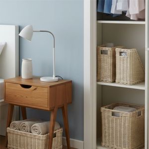 Cesta de mimbre artesanal para cubiertos - Product Image 5