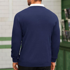 sweater active wear men custom <b>jumper</b> men's sweater for male basicscotton blended - Product Image 2