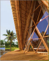 No 01 Bungalow moderne personnalisé de luxe 68m2 Maison préfabriquée écologique Vietnam 100% Conteneurs en bambou 20FT 40FT Offre Spéciale d'extérieur