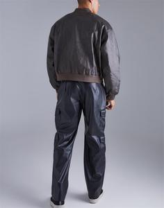 Blouson Bomber Parachute Homme Léger et Coupe-Vent en Toile Non Tissée Écologique avec Cordon de Serrage, Style Urbain, Vente en Gros - Product Image 2