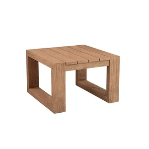 Mesa de Comedor Rectangular Moderna de Madera Maciza, Diseño Resistente al Agua, Ecológico y Duradero, No Requiere Ensamblaje, para Restaurante/Exterior - Product Image 1