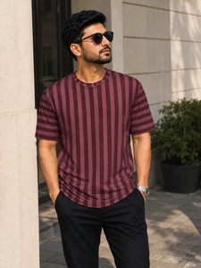 Camiseta Polo de Moda Casual de Corte Regular, Camiseta Polo a Rayas para Hombre OEM, Camiseta de Golf de Manga Corta de Polialgodón para Hombre - Product Image 1